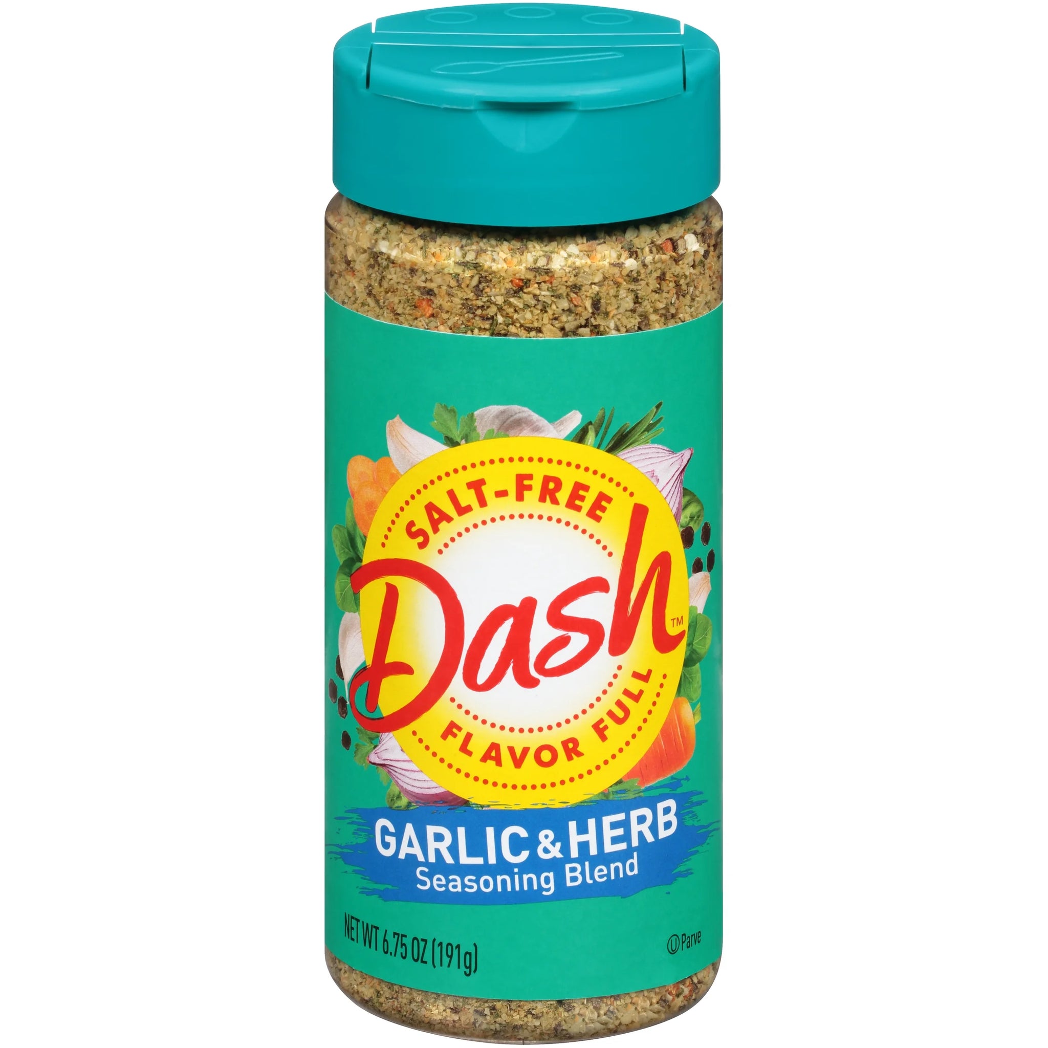 Dash Garlic & Herb Seasoning Blend, Salt Free, Kosher, 6.75 Oz