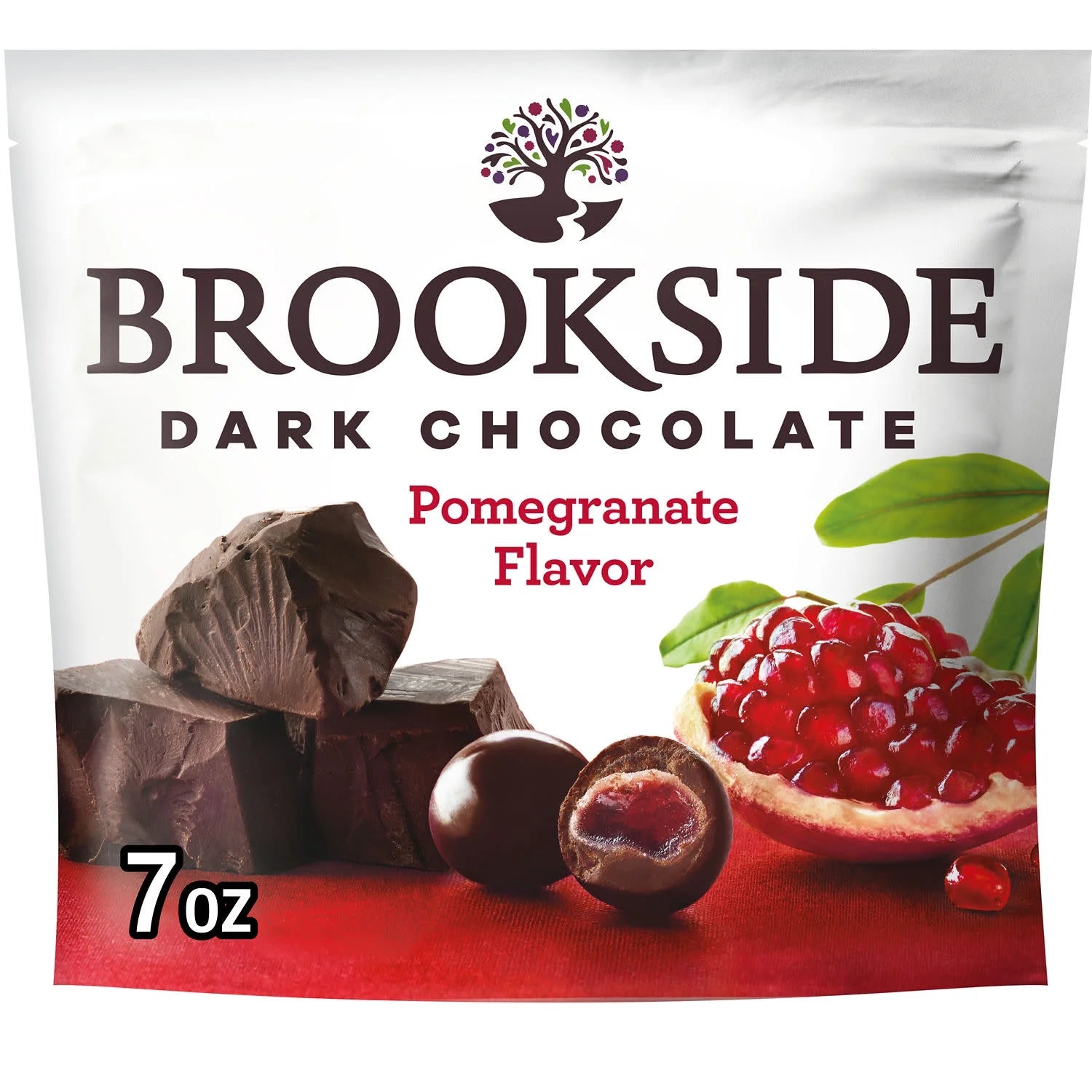 Brookside Dark Chocolate and Pomegranate Flavored Snacking Chocolate, Bag 7 Oz