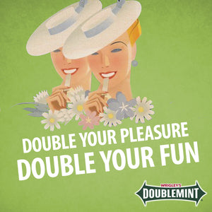 Wrigley'S Doublemint Mint Gum Chewing Gum - 15 Pieces Pack