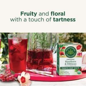 Traditional Medicinals, Organic, Hawthorn & Hibiscus, Tea Bags, 16 Ct