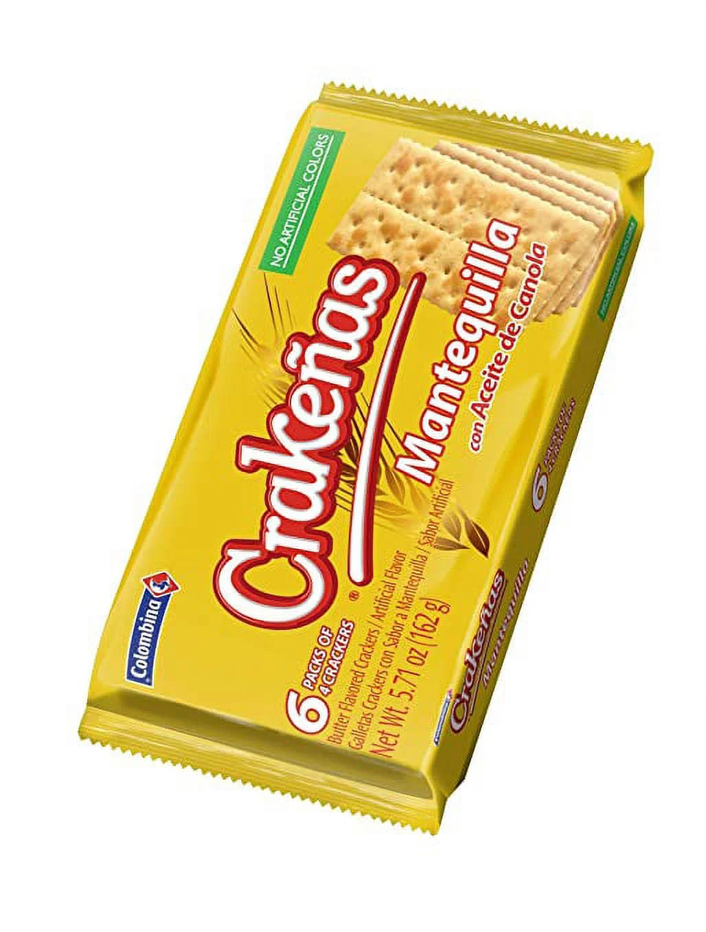 Colombina, Crakeñas, Butter Crackers, 5.7 Oz, 6 Pack