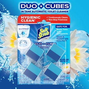 Soft Scrub In-Tank Toilet Cleaner Duo-Cubes, Sapphire Waters, 2 Count