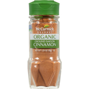 Mccormick Gourmet Organic Ground Saigon Cinnamon, 1.25 Oz Bottle
