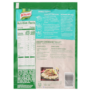 (4 pack ) Knorr No Artificial Flavors Creamy Garlic Spiral Pasta Cooks in 8 Minutes , 4.4 Oz Regular Pouch