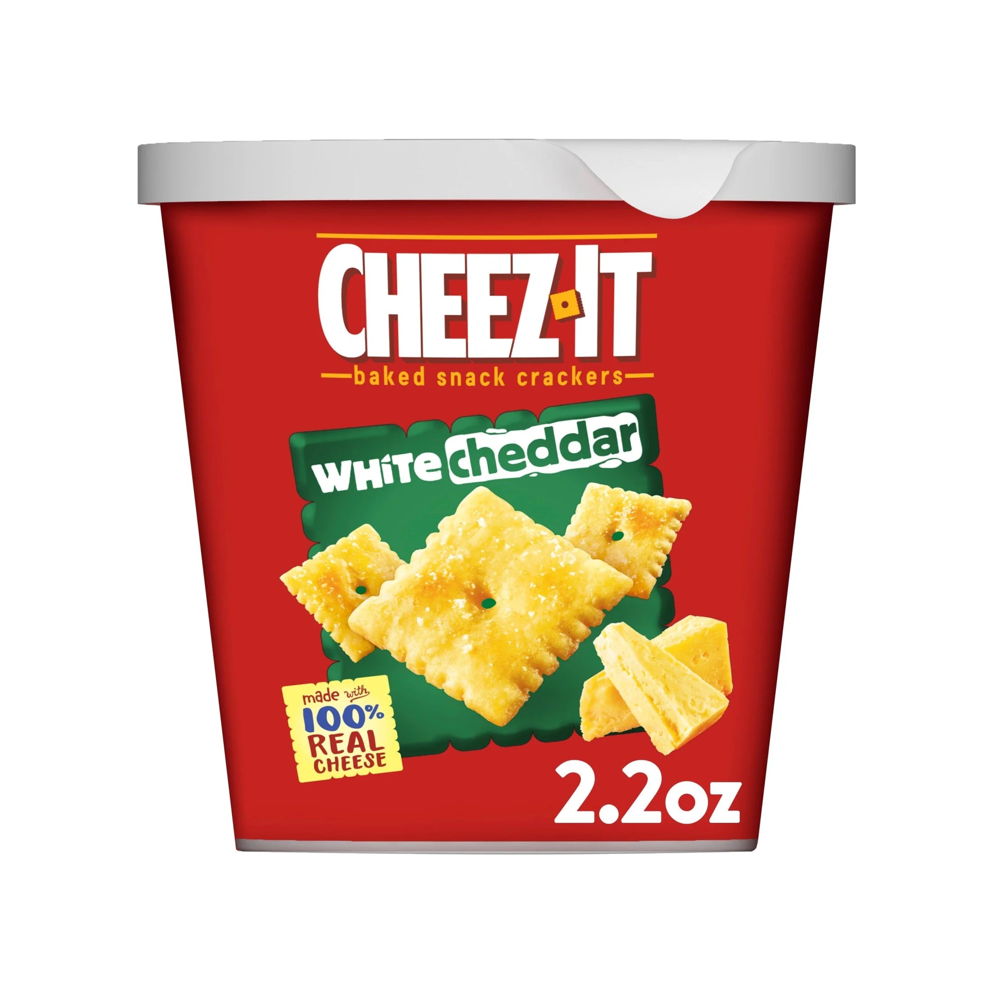 Cheez-It 2.2 Oz White Cheddar Cheese Crackers, Baked Snack Crackers, 2.2 Oz
