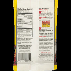 Louisiana Fish Fry Crawfish, Crab and Shrimp Boil, 5 Oz Bags