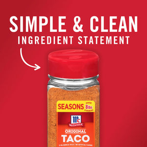 Mccormick Original Taco Seasoning Mix, 8.5 Oz Bottle