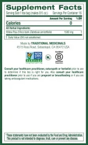 Traditional Medicinals Tea, Yellow Pau D'Arco, Tea Bags, 16 Ct