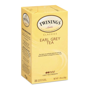 Twinings Flavored Black Tea, Earl Grey , 25 Tea Bags, 1.76 Oz (50 G)