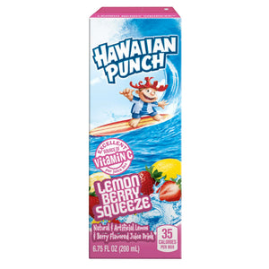 Hawaiian Punch Lemon Berry Squeeze Juice Drink, 6.75 Fl Oz, 8 Count ( 2 Box )
