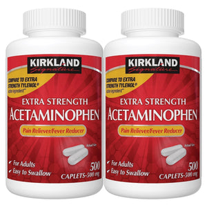 K.S.Signature Extra Strength Acetaminophen 500 Mg., 1,000 Caplets | Compare To Tylenol Active Ingredients