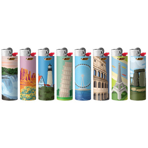 BIC Special Edition Travel Series Lighters, 8-Count