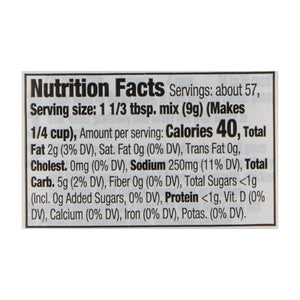 Mccormick No Artificial Flavors Country Gravy Mix, 18 Oz Bottle
