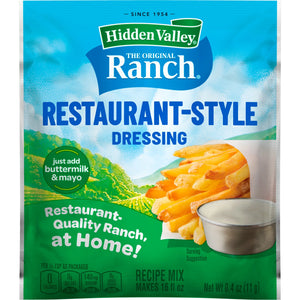 Hidden Valley Gluten Free Buttermilk Ranch Salad Dressing and Seasoning Mix, 0.4 Oz