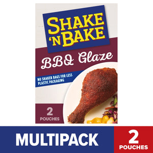 Shake 'N Bake BBQ Glaze Seasoned Coating Mix, 6 Oz Box, 2 Ct Packets
