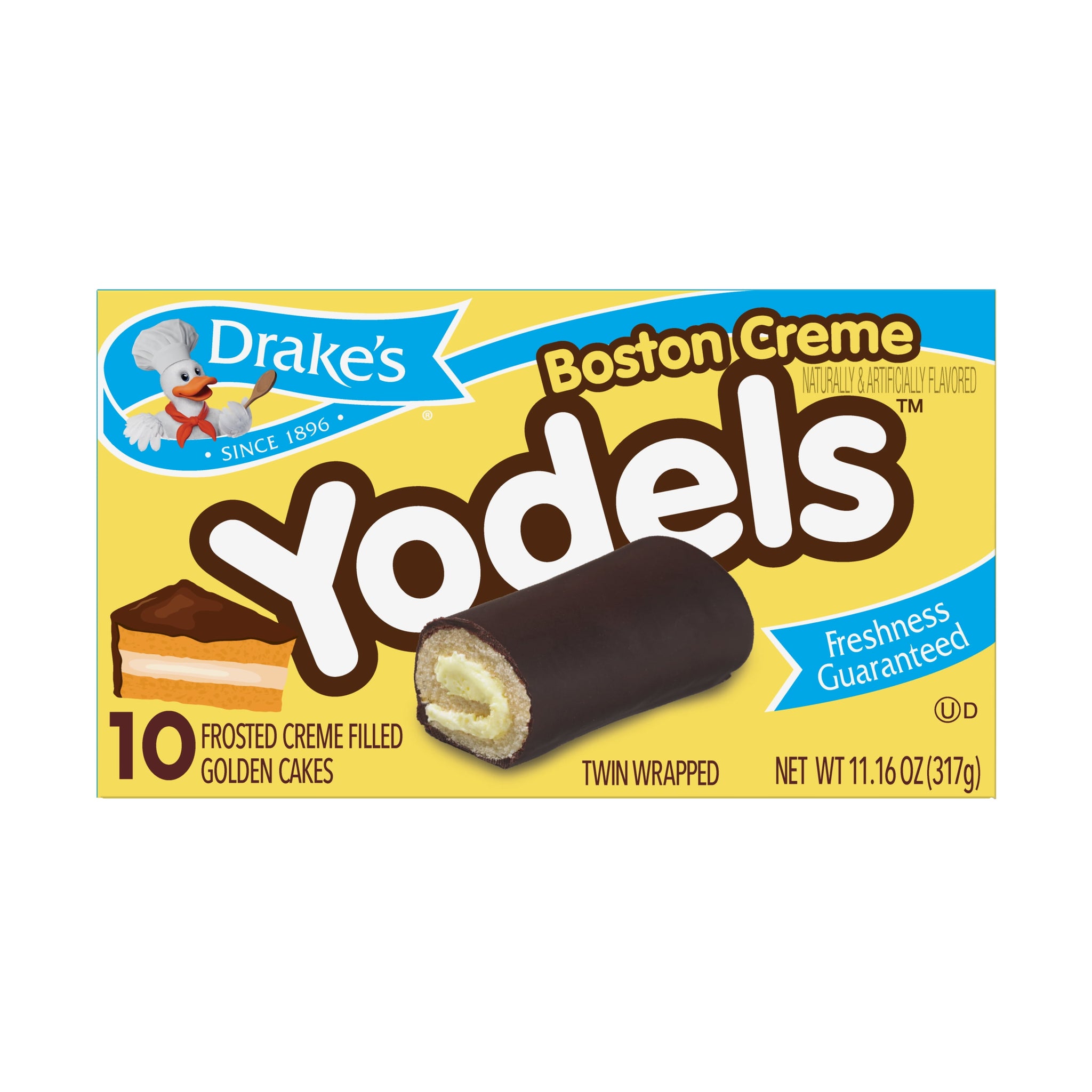 Drake'S Boston Creme Yodels, 10 Count, 11.2 Oz