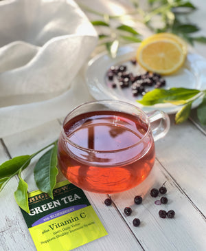 Bigelow Green Tea with Elderberry, plus Vitamin C, Tea Bags, 18 Count