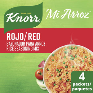 Knorr Rojo Red Rice Seasoning Mix, 2.39 Oz 4 Count