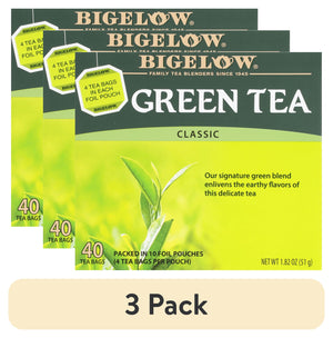 (3 Pack) Bigelow Green Tea Classic,Tea Bags, 40 Count