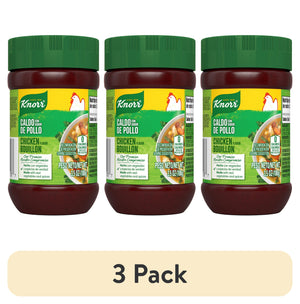 (3 Pack) Knorr Granulated Chicken Flavor Bouillon Ground, 3.5 Oz Jar