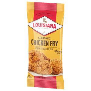 Louisiana Fish Fry Products Crispy Seasoned Chicken Fry Coating Powder Mix, 9 Oz Bag