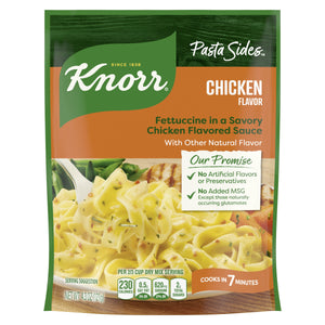 (4 pack ) Knorr No Artificial Flavors Creamy Chicken Fettuccine Pasta, 4.3 Oz Regular Pouch