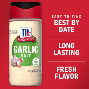 (2 Pack) Mccormick Garlic Salt, 5.25 Oz Bottle
