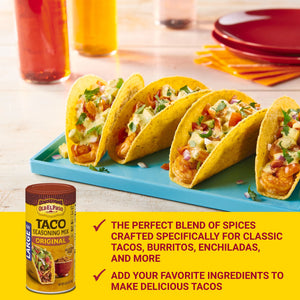 Old El Paso Taco Seasoning, Original, Large Size, 6.25 Oz.