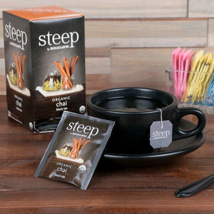 () Steep by Bigelow Chai, Organic Black Tea Bags, 20 Count