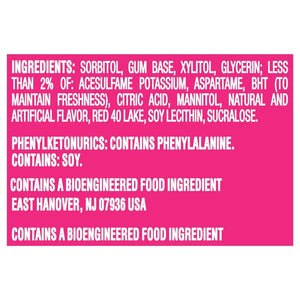 Trident Sugar Free Gum, Bubblegum, 3 Packs of 14 Regular Size Pieces (42 Total Pieces)