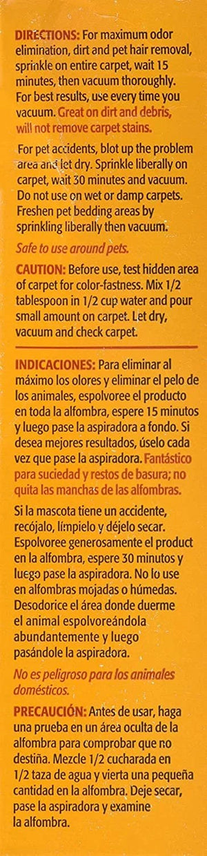 Arm and Hammer Pet  Carpet Odor Eliminator plus Oxi Clean Dirt Fighters, 30 Ounce Pack of 2, 60 Ounce Total