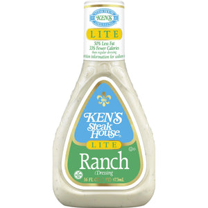 Ken'S Steak House Lite Ranch Salad Dressing 16 Fl Oz