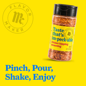Mccormick Flavor Maker Chicken Topping Seasoning, 3.12 Oz Bottle