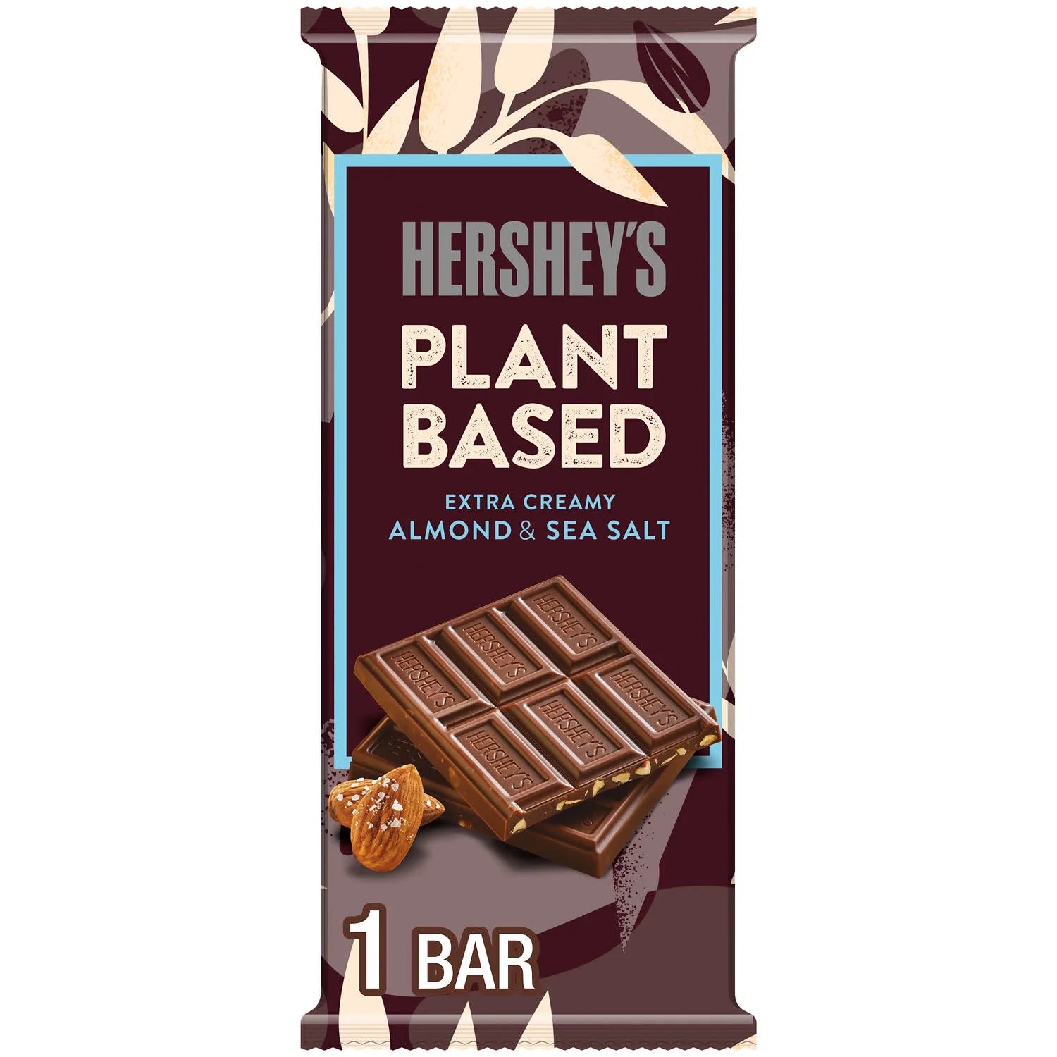 Hershey'S Plant Based Extra Creamy with Almond and Sea Salt Candy, Bar 1.55 Oz