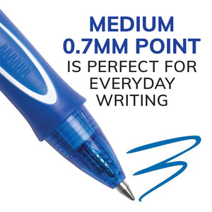 BIC Gel-Ocity Retractable Quick Dry Gel Pen, Medium Point, Assorted, 12-Count