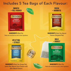 Twinings of London Variety Pack Black Tea Bags , 20 Ct., 1.41 Oz.