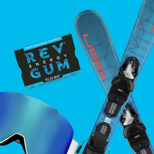 Rev Gum Sugar Free Polar Mint Energy Gum, 6 Pieces