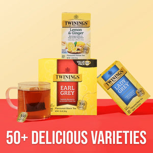 Twinings Earl Grey Citrus and Bergamot Black Tea Bags, 100 Count Box