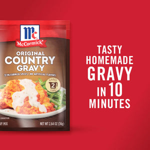 Mccormick No Artificial Flavors Original Country Gravy Mix, 2.64 Oz Envelope