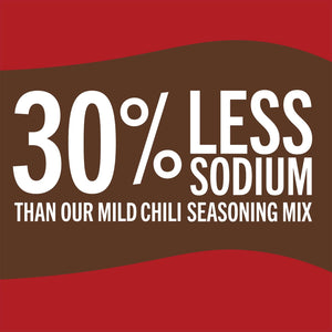 Mccormick 30% Less Sodium Chili Mild Seasoning Mix, 1.25 Oz Envelope