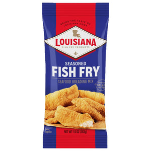 Louisiana Fish Fry Products Crispy Seasoned Fish Fry Seafood Breading Mix, 10 Oz Bag