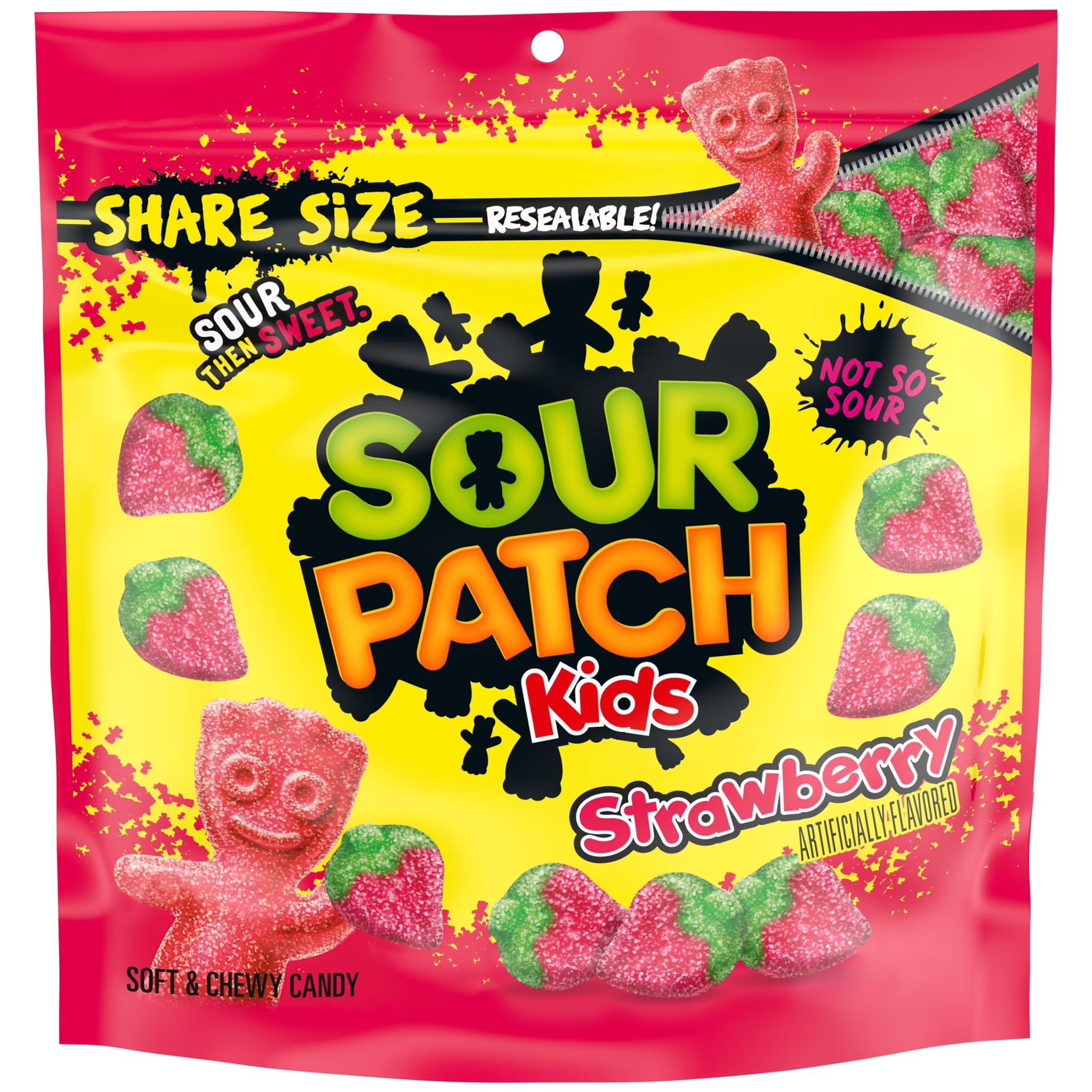 SOUR PATCH KIDS Strawberry Soft & Chewy Candy, Share Size, 12 Oz