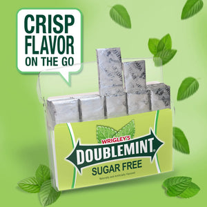 Wrigley'S Doublemint Mint Gum Sugar Free Chewing Gum - 35 Stick