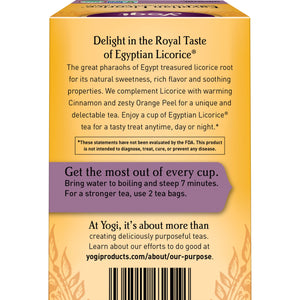 Yogi Tea, Egyptian Licorice Tea, Tea Bags, 16 Ct, 1.27 OZ