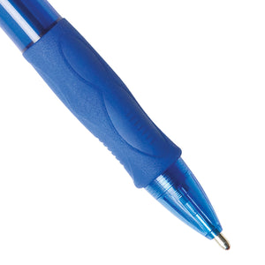 BIC Glide Bold Retractable Ball Pen, Blue, 1.6Mm Bold Point, 12 Pack
