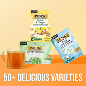 () Twinings Pure Camomile Herbal Tea Bags, Caffeine Free, 20 Count Box