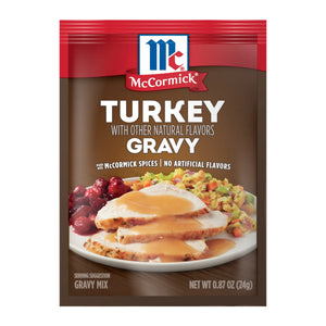 Mccormick No Artificial Flavors Turkey Gravy Seasoning Mix, 0.87 Oz Envelope