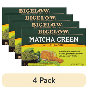 () Bigelow Matcha Green Tea with Turmeric, Green Tea Bags, 18 Count