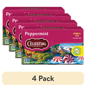 () Celestial Seasonings Peppermint Caffeine-Free Herbal Tea Bags (20 Count)