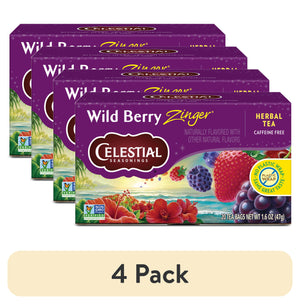 () Celestial Seasonings Wild Berry Zinger Caffeine-Free Herbal Tea Bags (20 Count)
